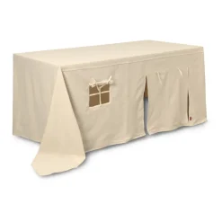 Best Ferm Living Funda de tela para casa bajo mesa Settle, Offwhite Beige