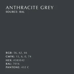 Outlet Umage Gancho Butterflies mediano, Anthracite grey Gris