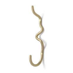 Discount Ferm Living Gancho Curvature sencillo, latón Color dorado