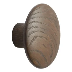 Discount Muuto Gancho Dots wood dark stained brown, Ø9 cm Marrón