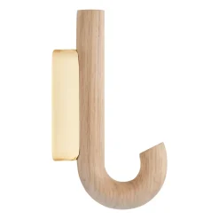 Online Gejst Gancho Hook mini 13,3 cm, Roble-latón MarrónColor dorado