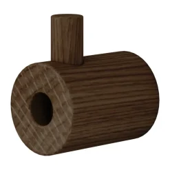 New MOEBE Gancho wooden wall hook, Roble ahumado Marrón