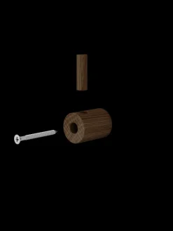 New MOEBE Gancho wooden wall hook, Roble ahumado Marrón