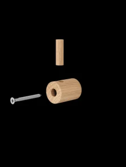 MOEBE Gancho wooden wall hook, Roble Marrón