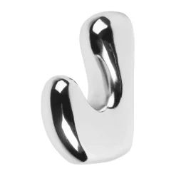 New Broste Copenhagen Gancho Roberta 10x6 cm, Silver finish Plateado