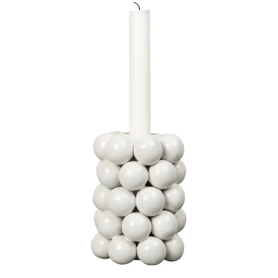 Best Byon Globe candelabro 13,5 cm, Blanco