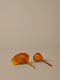 New Ferm Living Globos de riego Mercury 2 piezas, Amber, 15x24 cm Naranja