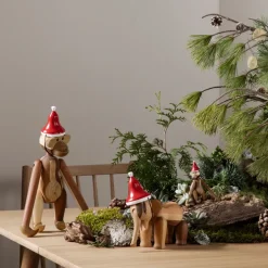 Kay Bojesen Denmark Gorro de Papá Noel para mono mediano Kay Bojesen, Rojo