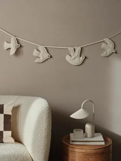 Sale Ferm Living Guirnalda Swif bird 220 cm, Undyed Beige