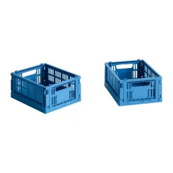 Best HAY Colour Crate Mini 2-pack 13x17 cm, Electric blue Azul