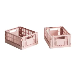 New HAY Colour Crate Mini 2-pack 13x17 cm, Blush Rosa