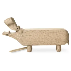 Hot Kay Bojesen Denmark Hipopótamo de madera, roble Marrón