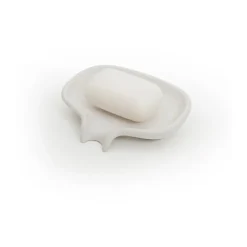 Discount Bosign Jabonera con drenaje Soap Saver Flow hormigón, Blanco