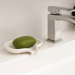 Outlet Bosign Jabonera silicona con pico para goteo, Blanco