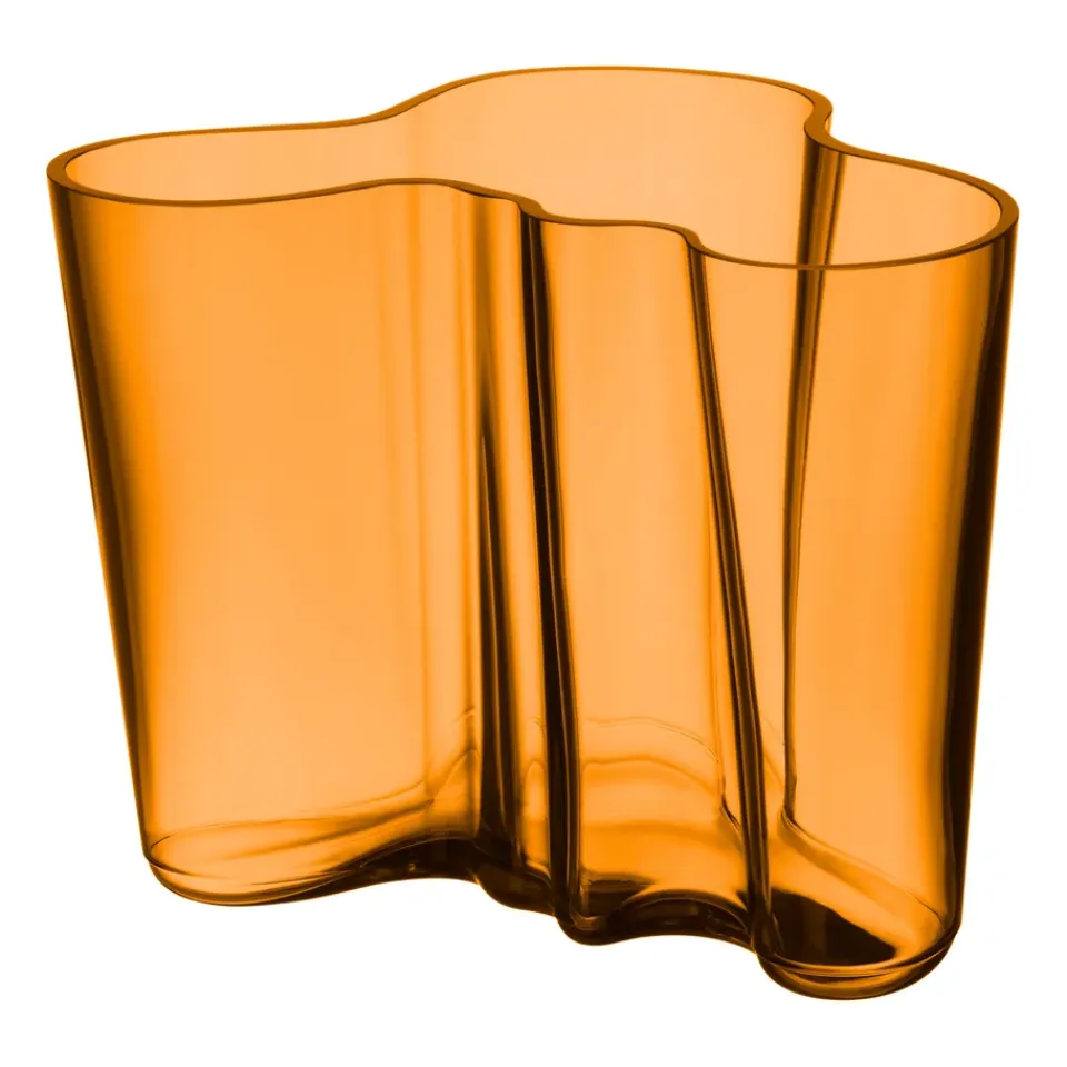 New Iittala Jarrón Alvar Aalto cobre, 160 mm Marrón