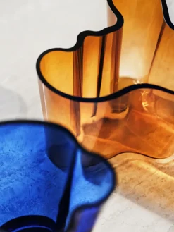 New Iittala Jarrón Alvar Aalto cobre, 160 mm Marrón