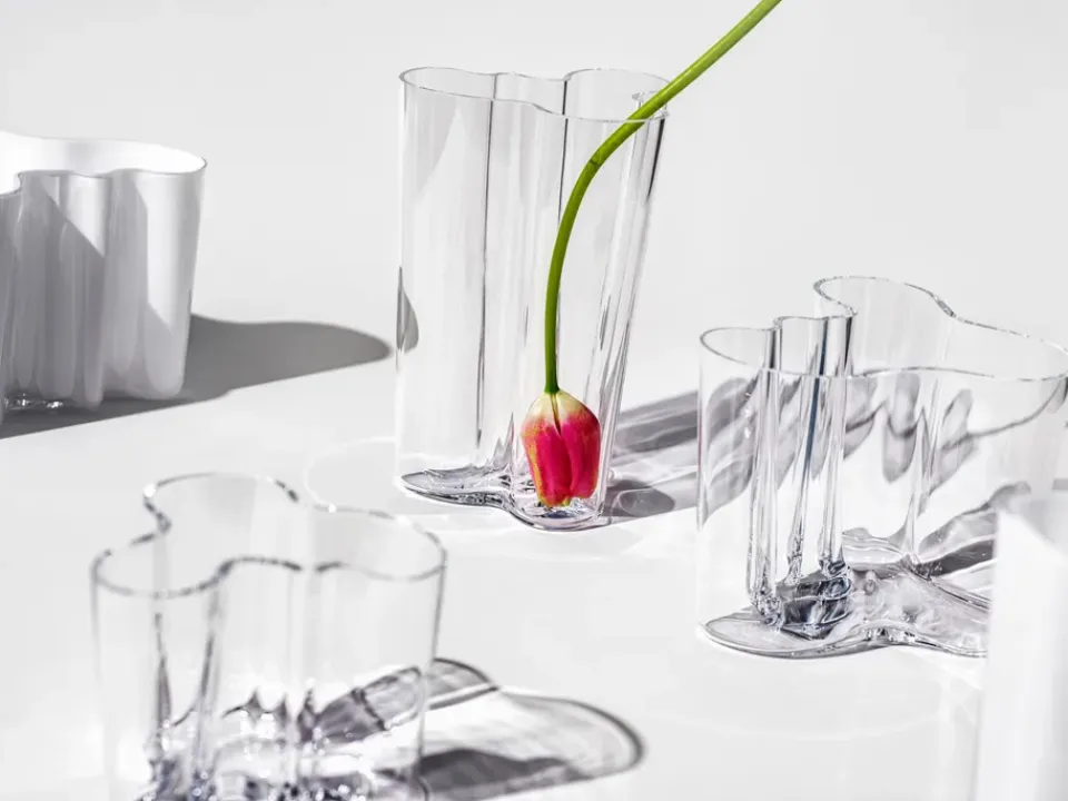 Outlet Iittala Jarrón Alvar Aalto , 160 mm Transparente