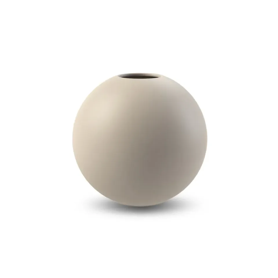 Clearance Cooee Design Jarrón Ball arena, 8 cm Beige