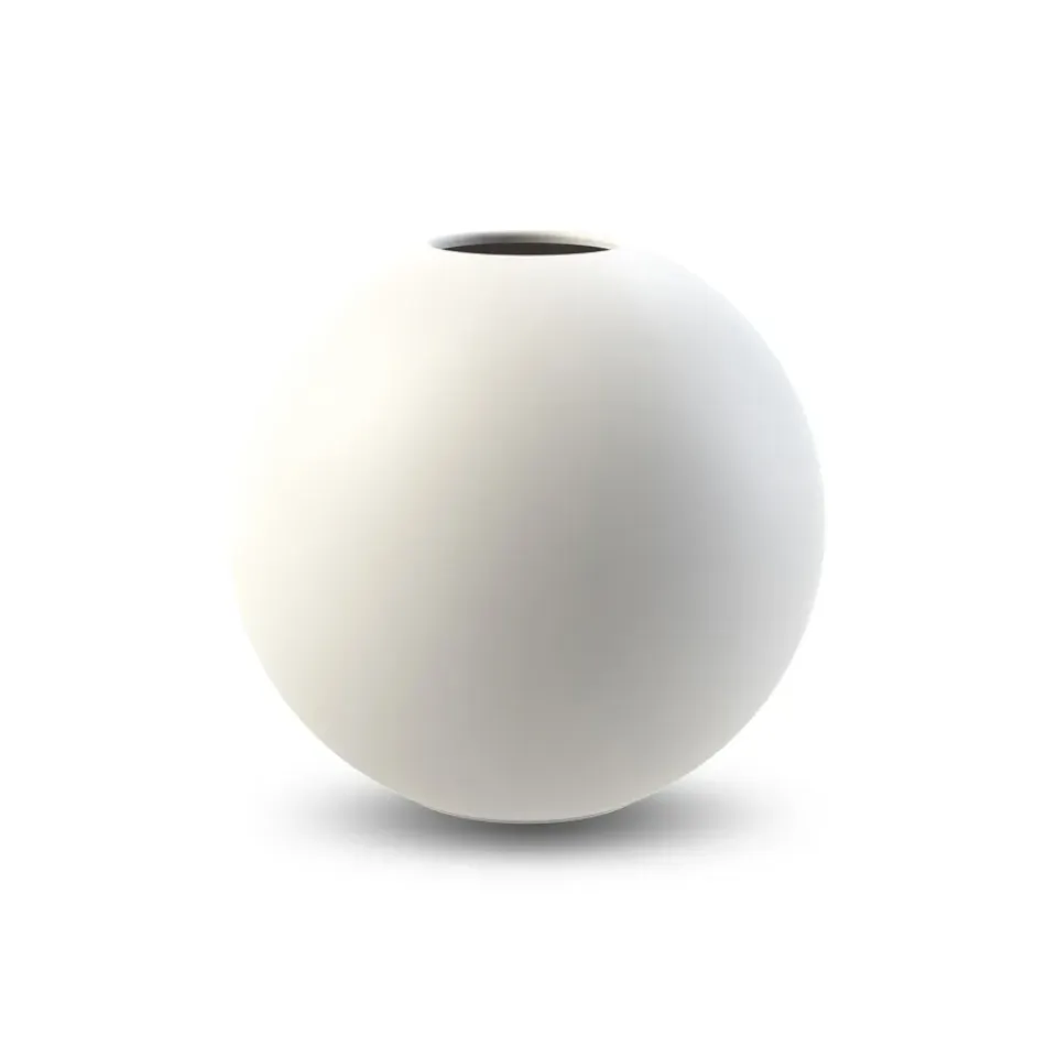 Cooee Design Jarrón Ball , 10 cm Blanco