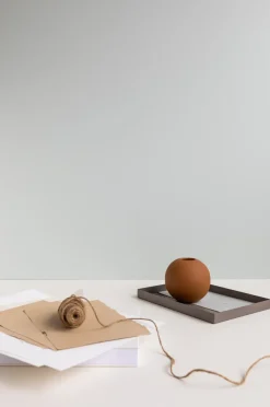 Outlet Cooee Design Jarrón Ball coconut, 10 cm Marrón