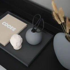 New Cooee Design Jarrón Ball , 10 cm Gris