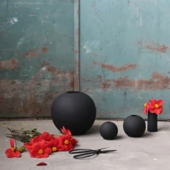 Discount Cooee Design Jarrón Ball , 8 cm Negro