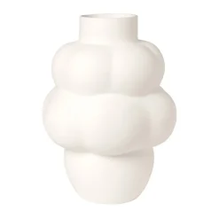 Outlet Louise Roe Jarrón Balloon 04 cerámica, Raw White Blanco