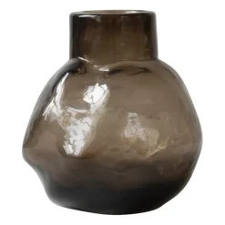 DBKD Jarrón Bunch mini Ø12 cm, Brown Marrón