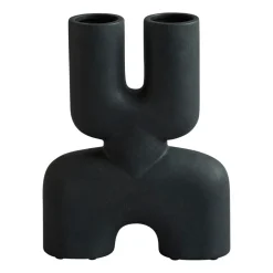 Hot 101 Copenhagen Jarrón Cobra Double Mini 22x28 cm, Negro