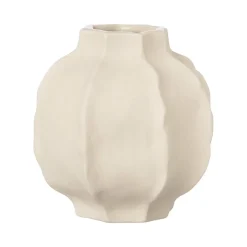 Hot ERNST Jarrón con relieve , 14 cm Beige
