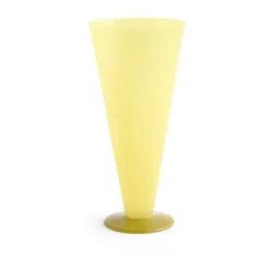 Discount HAY Jarrón Conical, Yellow-lime green, large Multi
