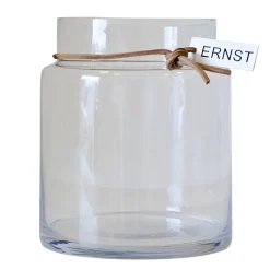 Online ERNST Jarrón de vidrio H22,5 cm Ø12,5 cm, Transparente