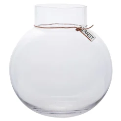Best ERNST Jarrón de vidrio H25 cm Ø24 cm, Transparente