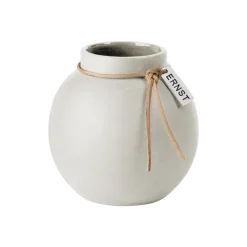 New ERNST Jarrón gres , 10 cm Blanco