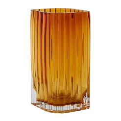 Outlet AYTM Jarrón Folium 20 cm, Amber Naranja