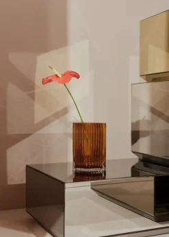 Outlet AYTM Jarrón Folium 20 cm, Amber Naranja