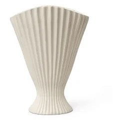 Hot Ferm Living Jarrón Fountain 30,5 cm, off white Blanco
