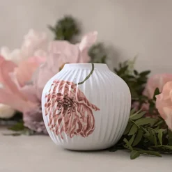 Discount Kähler Jarrón Hammershøi Poppy 13 cm, Blanco