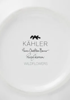 Sale Kähler Jarrón Hammershøi Summer 21 cm, Wild flowers Blanco