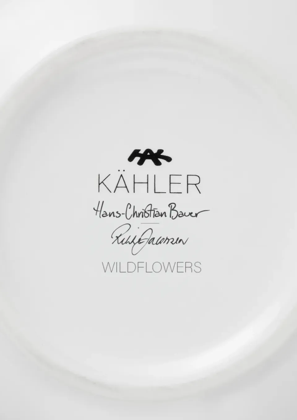 Sale Kähler Jarrón Hammershøi Summer 21 cm, Wild flowers Blanco