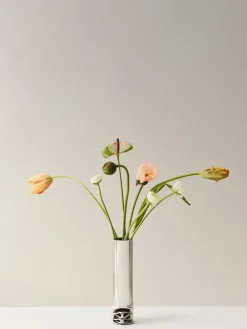Online Design House Stockholm Jarrón Hydraulic 25 cm, Stainless steel, 25 cm Plateado