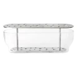 Outlet Fritz Hansen Jarrón Ikebana acero inoxidable, Long Plateado