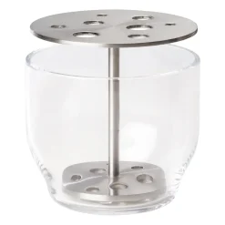 New Fritz Hansen Jarrón Ikebana acero inoxidable, Small Plateado