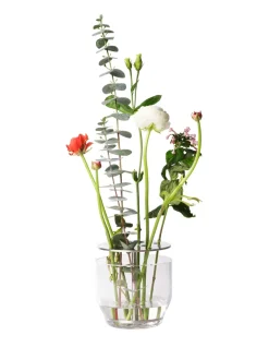 New Fritz Hansen Jarrón Ikebana acero inoxidable, Small Plateado