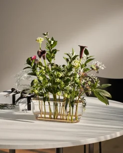 Online Fritz Hansen Jarrón Ikebana, Long Color dorado