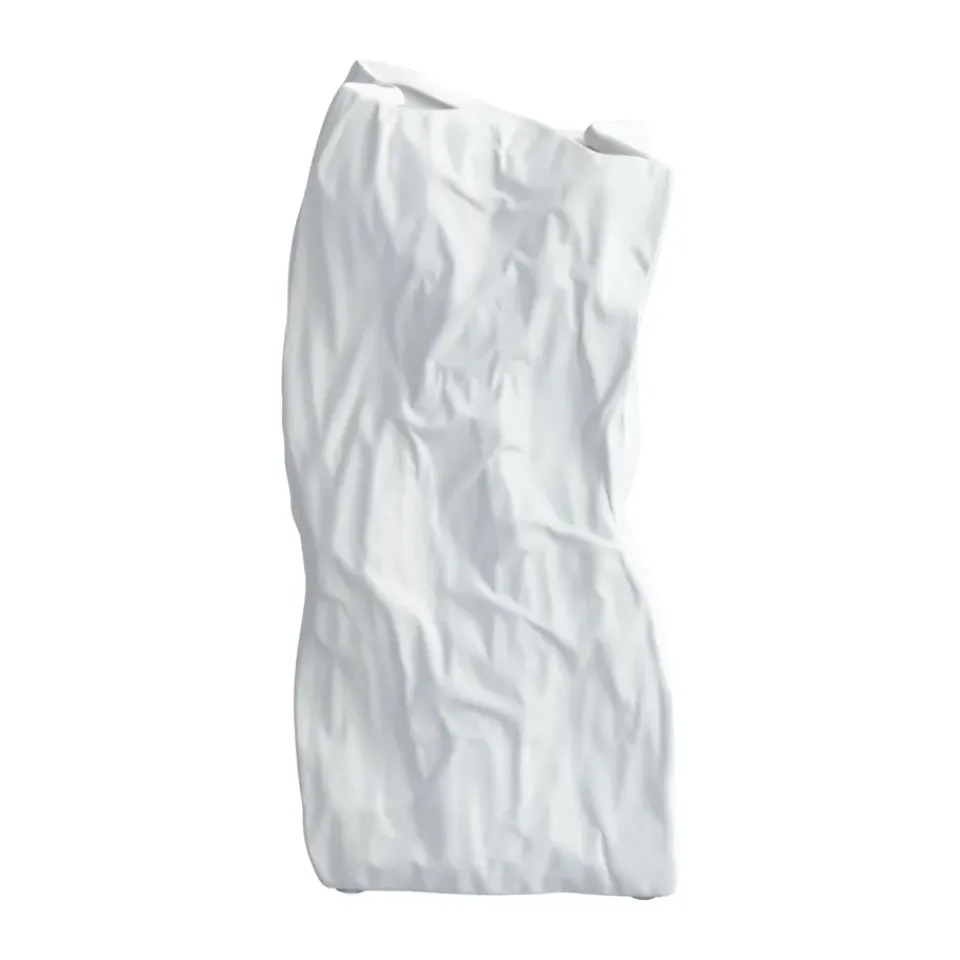 101 Copenhagen Jarrón Kami medio 35x16 cm, Bone white Blanco