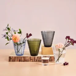 Outlet Iittala Jarrón Kastehelmi, Transparente