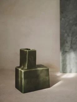 Discount Ferm Living Jarrón Koa H20, Dark sage Verde