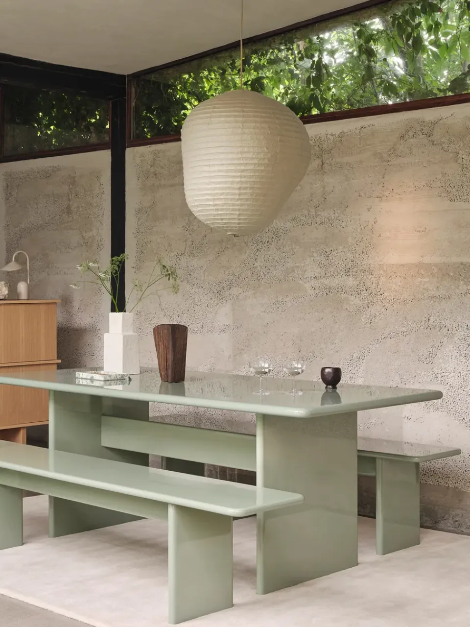 New Ferm Living Jarrón Koa H29, Off white Blanco