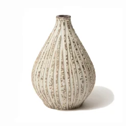 Best Lindform Jarrón Kobe, Stone stripe Beige